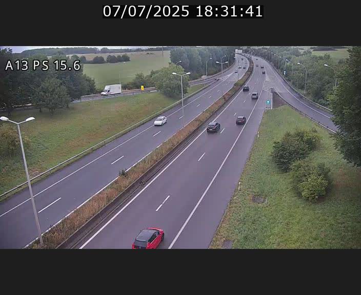 Traffic live webcam Luxembourg Kayl - A13 direction Dudelange - BK 15.6