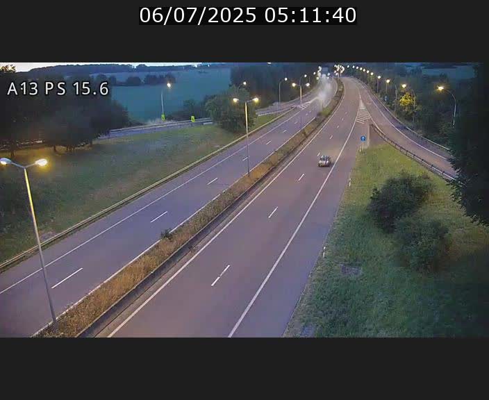 Traffic live webcam Luxembourg Kayl - A13 direction Dudelange - BK 15.6