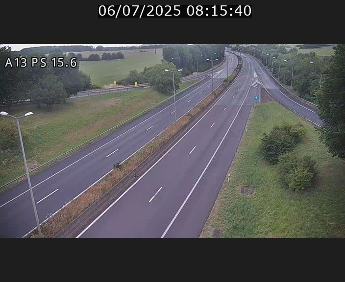 Traffic live webcam Luxembourg Kayl - A13 direction Dudelange - BK 15.6