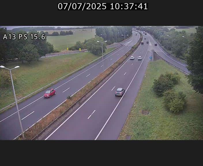 Traffic live webcam Luxembourg Kayl - A13 direction Dudelange - BK 15.6