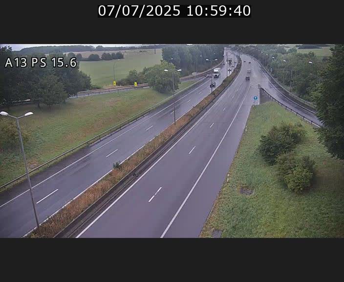 Traffic live webcam Luxembourg Kayl - A13 direction Dudelange - BK 15.6