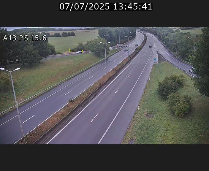Traffic live webcam Luxembourg Kayl - A13 direction Dudelange - BK 15.6