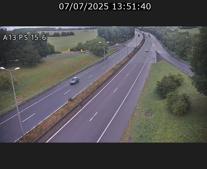 Traffic live webcam Luxembourg Kayl - A13 direction Dudelange - BK 15.6