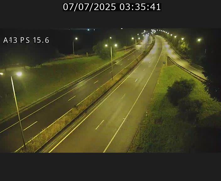 Traffic live webcam Luxembourg Kayl - A13 direction Dudelange - BK 15.6