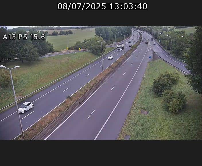 Traffic live webcam Luxembourg Kayl - A13 direction Dudelange - BK 15.6
