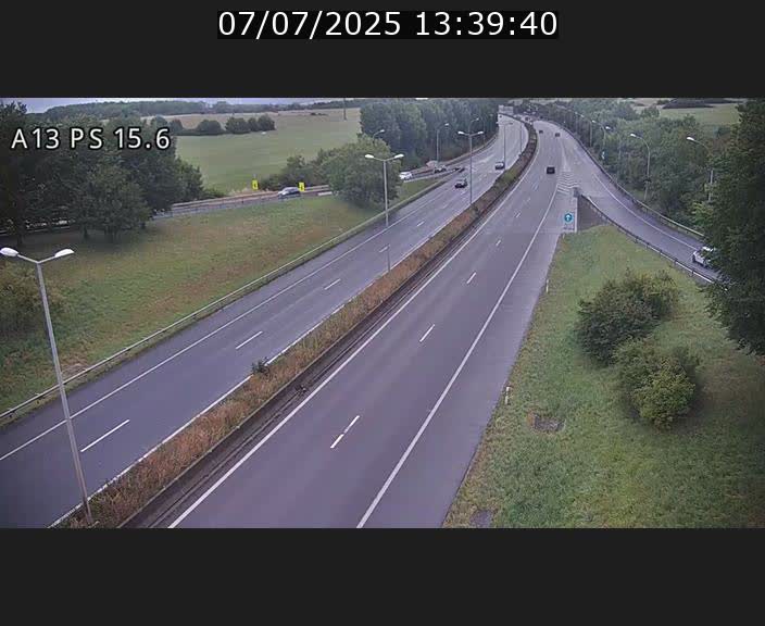 Traffic live webcam Luxembourg Kayl - A13 direction Dudelange - BK 15.6