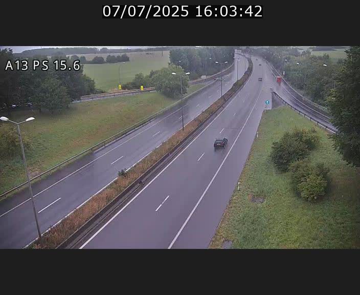 Traffic live webcam Luxembourg Kayl - A13 direction Dudelange - BK 15.6