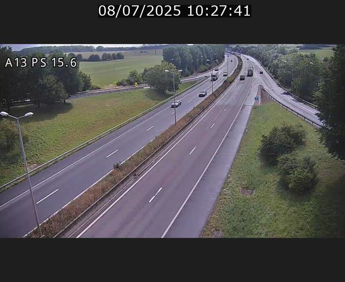 Traffic live webcam Luxembourg Kayl - A13 direction Dudelange - BK 15.6