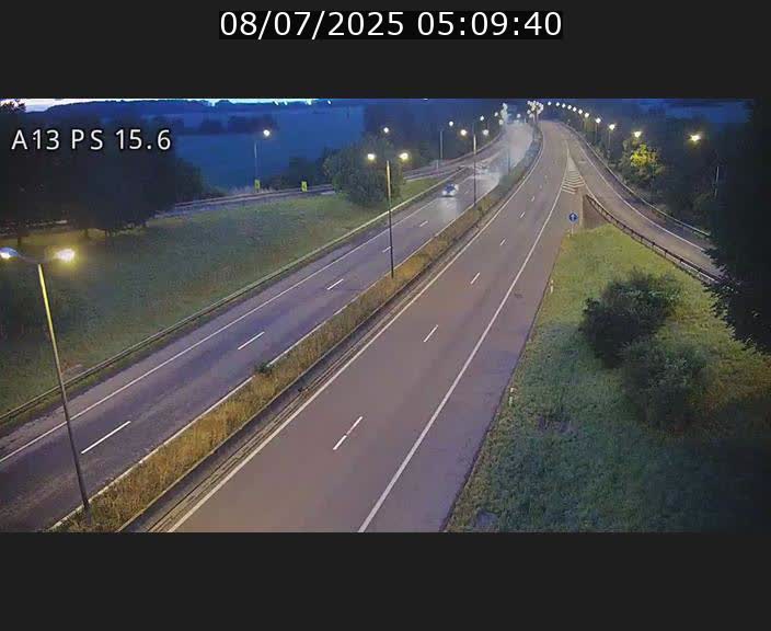 Traffic live webcam Luxembourg Kayl - A13 direction Dudelange - BK 15.6