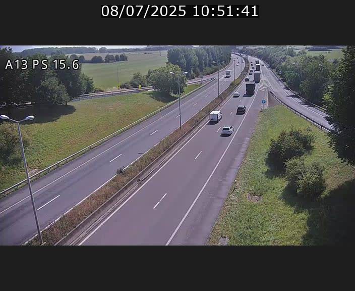 Traffic live webcam Luxembourg Kayl - A13 direction Dudelange - BK 15.6
