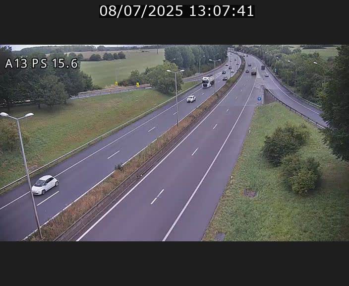 Traffic live webcam Luxembourg Kayl - A13 direction Dudelange - BK 15.6