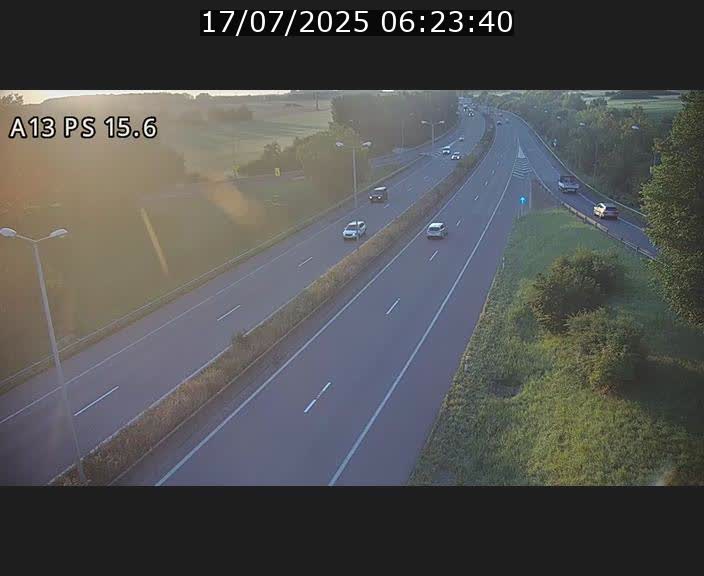 Traffic live webcam Luxembourg Kayl - A13 direction Dudelange - BK 15.6