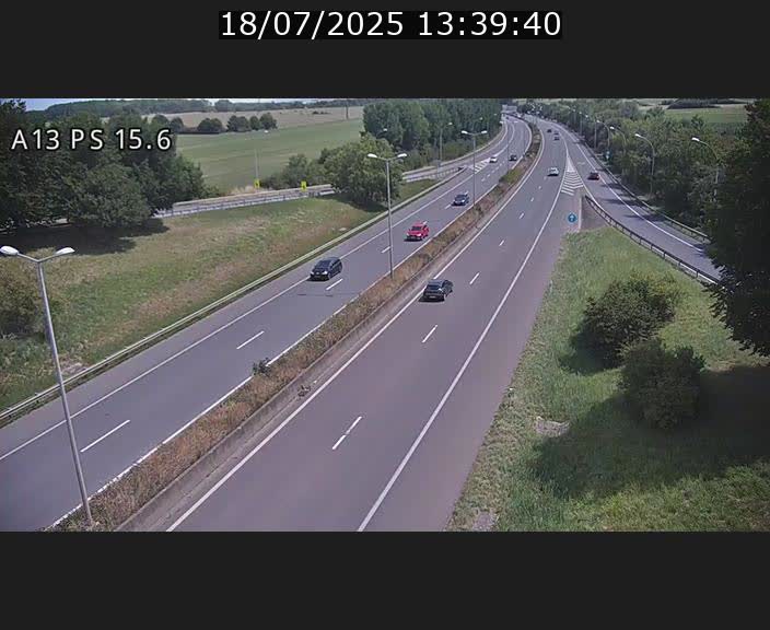 Traffic live webcam Luxembourg Kayl - A13 direction Dudelange - BK 15.6