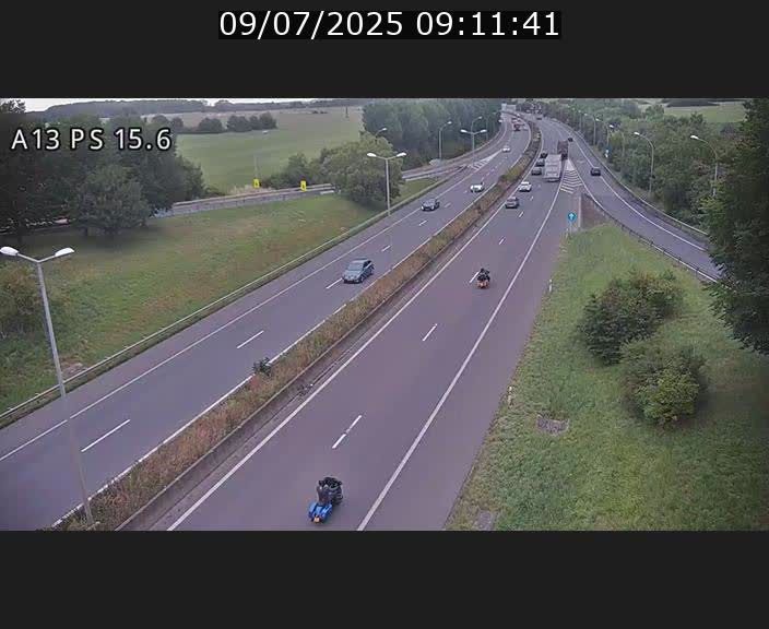 Traffic live webcam Luxembourg Kayl - A13 direction Dudelange - BK 15.6