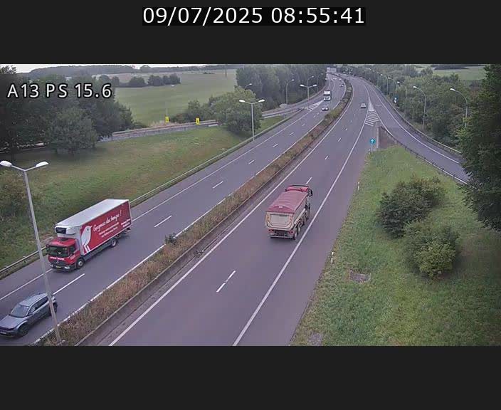 Traffic live webcam Luxembourg Kayl - A13 direction Dudelange - BK 15.6