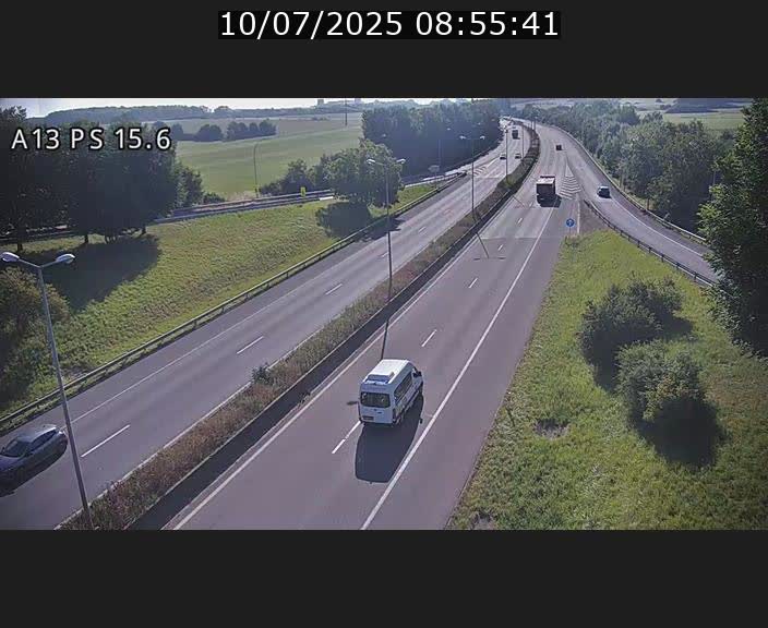 Traffic live webcam Luxembourg Kayl - A13 direction Dudelange - BK 15.6