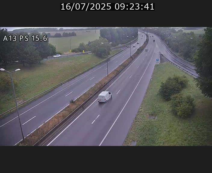 Traffic live webcam Luxembourg Kayl - A13 direction Dudelange - BK 15.6