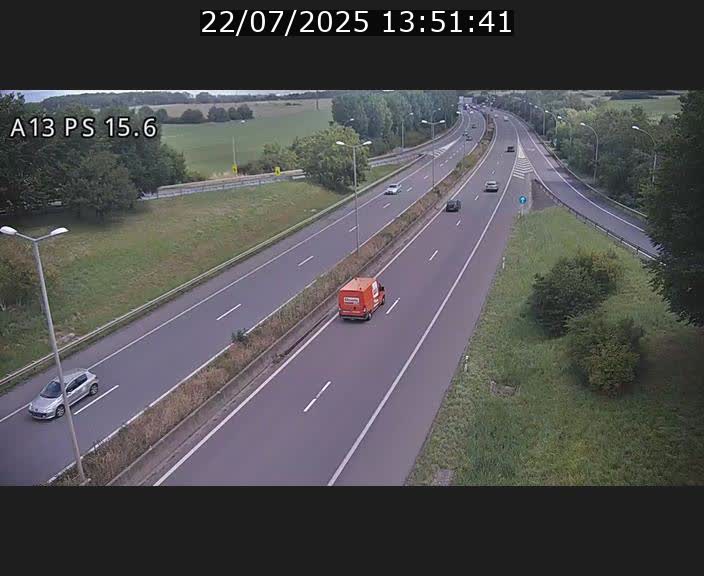 Traffic live webcam Luxembourg Kayl - A13 direction Dudelange - BK 15.6