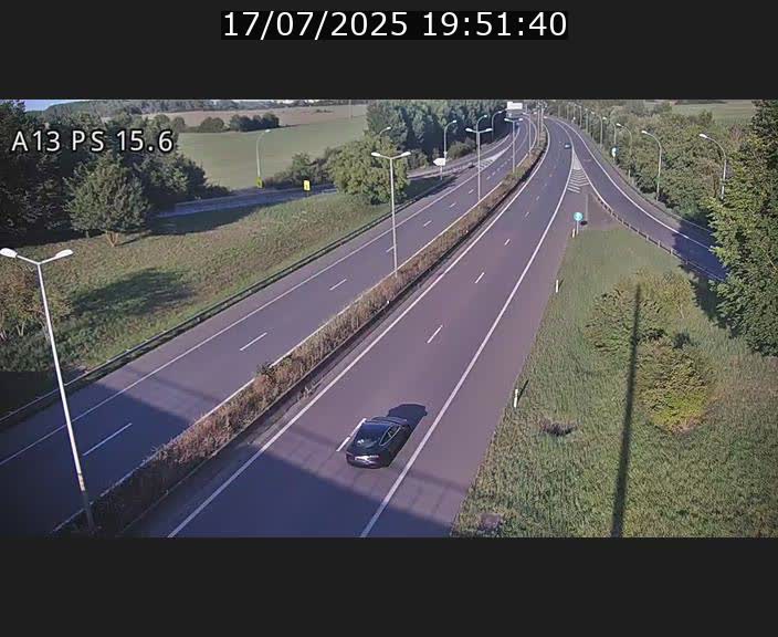 Traffic live webcam Luxembourg Kayl - A13 direction Dudelange - BK 15.6