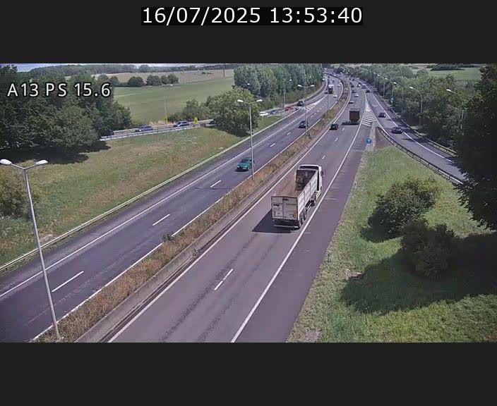 Traffic live webcam Luxembourg Kayl - A13 direction Dudelange - BK 15.6