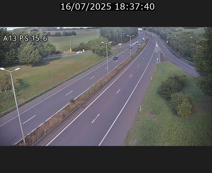 Traffic live webcam Luxembourg Kayl - A13 direction Dudelange - BK 15.6