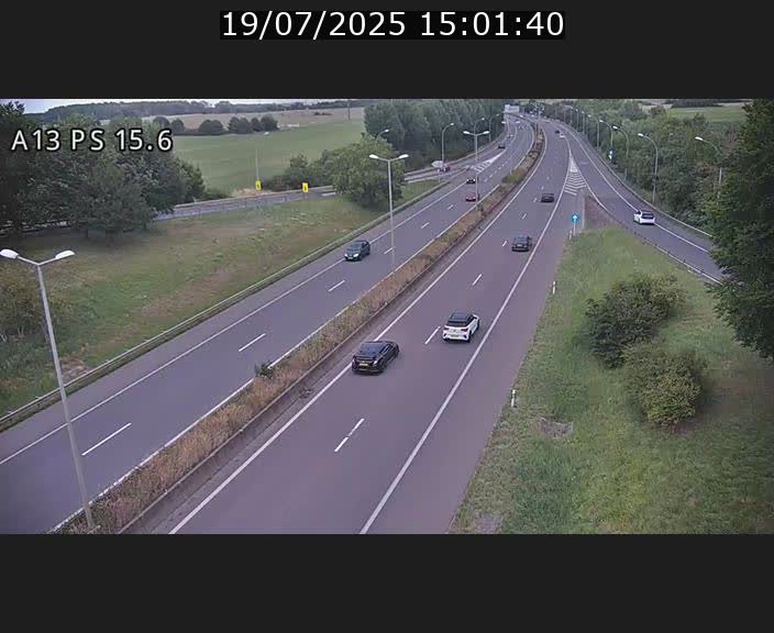 Traffic live webcam Luxembourg Kayl - A13 direction Dudelange - BK 15.6