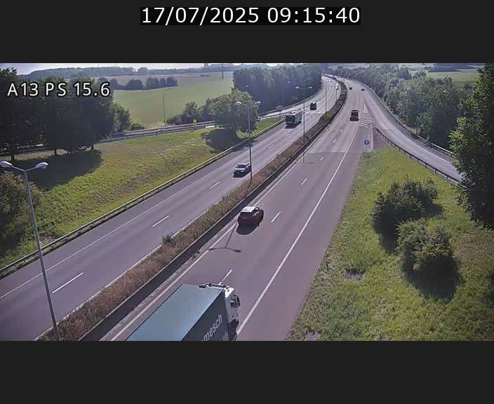 Traffic live webcam Luxembourg Kayl - A13 direction Dudelange - BK 15.6