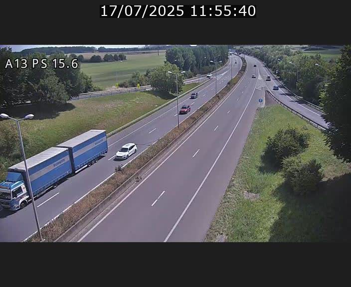 Traffic live webcam Luxembourg Kayl - A13 direction Dudelange - BK 15.6