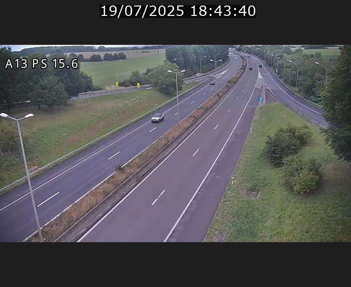Traffic live webcam Luxembourg Kayl - A13 direction Dudelange - BK 15.6