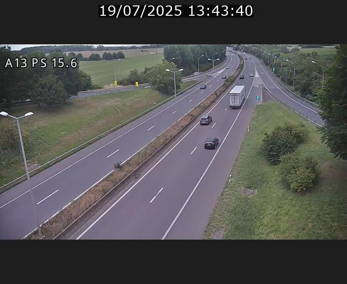 Traffic live webcam Luxembourg Kayl - A13 direction Dudelange - BK 15.6