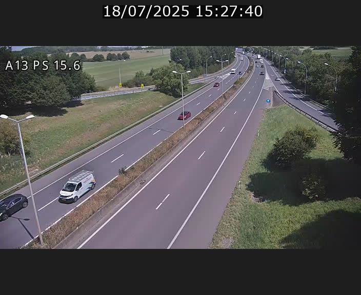 Traffic live webcam Luxembourg Kayl - A13 direction Dudelange - BK 15.6