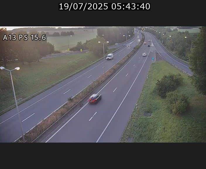 Traffic live webcam Luxembourg Kayl - A13 direction Dudelange - BK 15.6