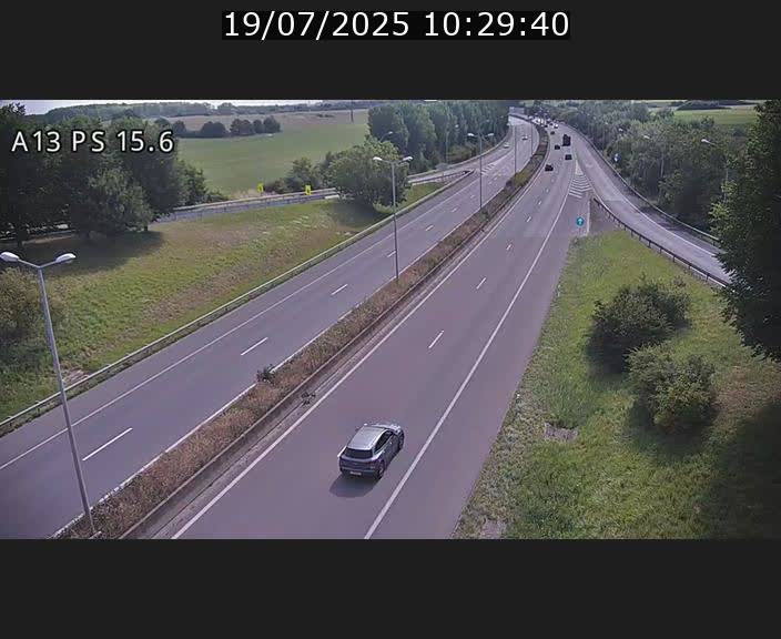 Traffic live webcam Luxembourg Kayl - A13 direction Dudelange - BK 15.6