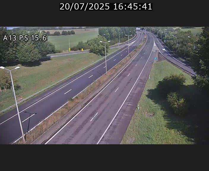 Traffic live webcam Luxembourg Kayl - A13 direction Dudelange - BK 15.6