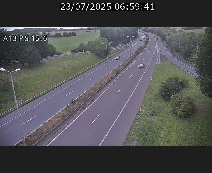 Traffic live webcam Luxembourg Kayl - A13 direction Dudelange - BK 15.6