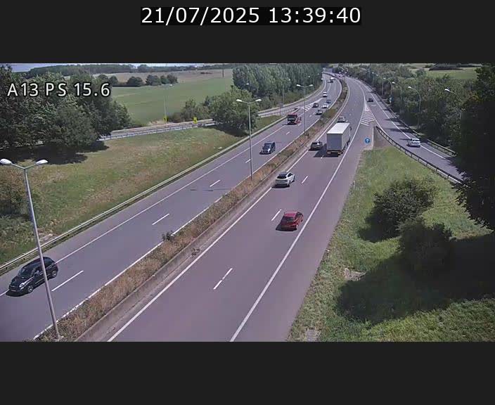 Traffic live webcam Luxembourg Kayl - A13 direction Dudelange - BK 15.6