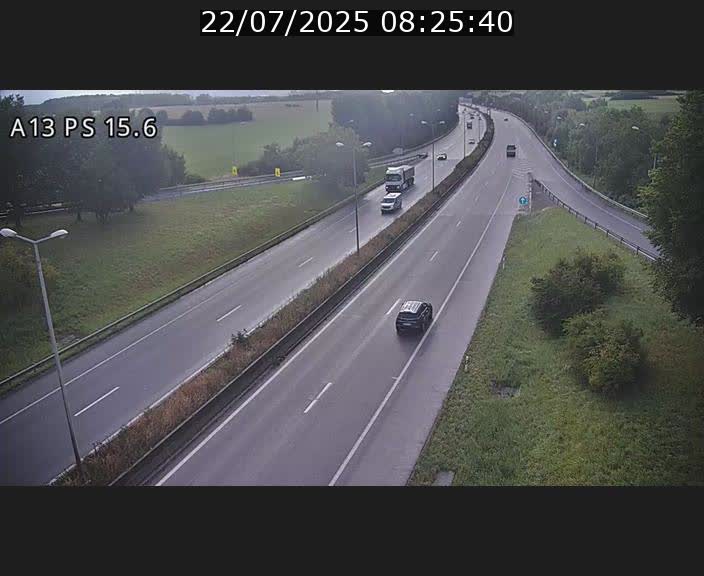 Traffic live webcam Luxembourg Kayl - A13 direction Dudelange - BK 15.6