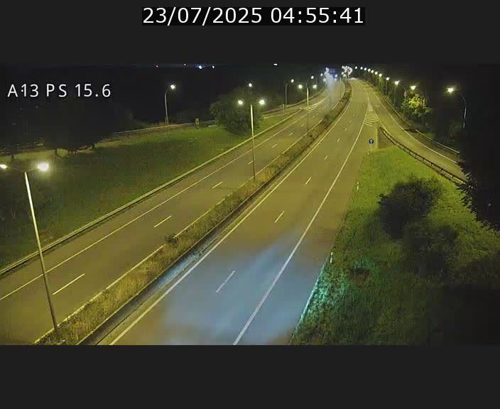 Traffic live webcam Luxembourg Kayl - A13 direction Dudelange - BK 15.6