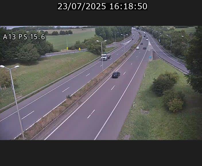 Traffic live webcam Luxembourg Kayl - A13 direction Dudelange - BK 15.6