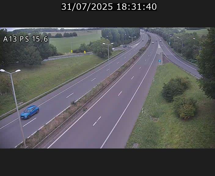 Traffic live webcam Luxembourg Kayl - A13 direction Dudelange - BK 15.6