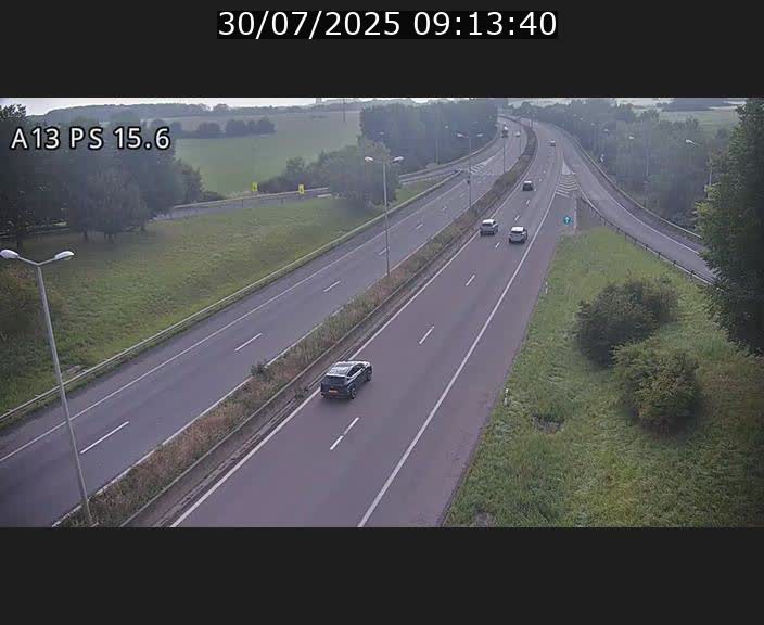 Traffic live webcam Luxembourg Kayl - A13 direction Dudelange - BK 15.6