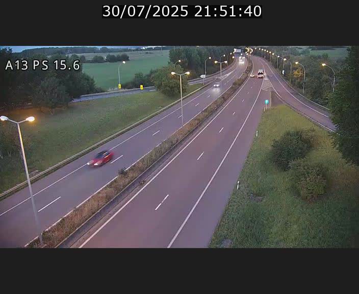 Traffic live webcam Luxembourg Kayl - A13 direction Dudelange - BK 15.6