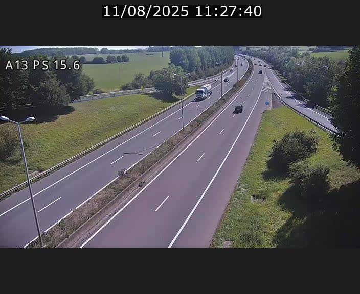Traffic live webcam Luxembourg Kayl - A13 direction Dudelange - BK 15.6