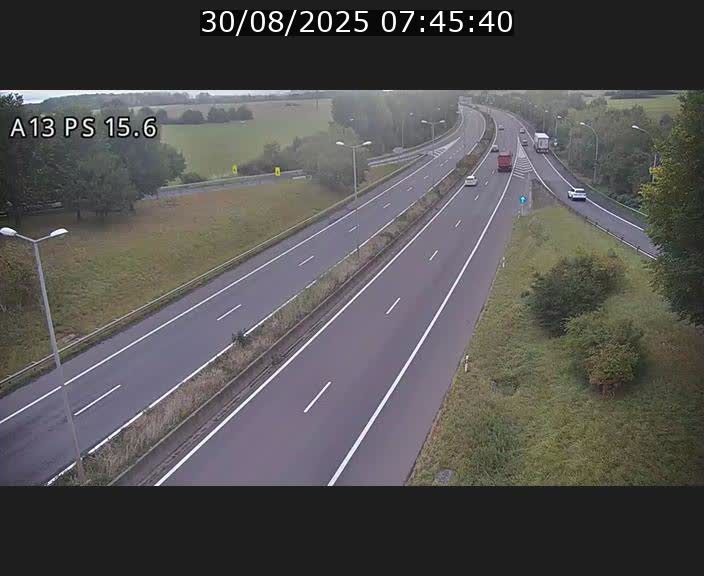 Traffic live webcam Luxembourg Kayl - A13 direction Dudelange - BK 15.6
