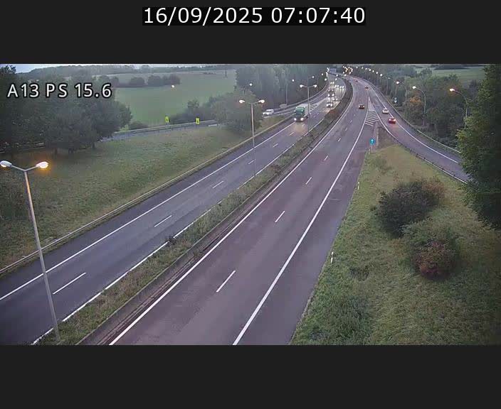 Traffic live webcam Luxembourg Kayl - A13 direction Dudelange - BK 15.6