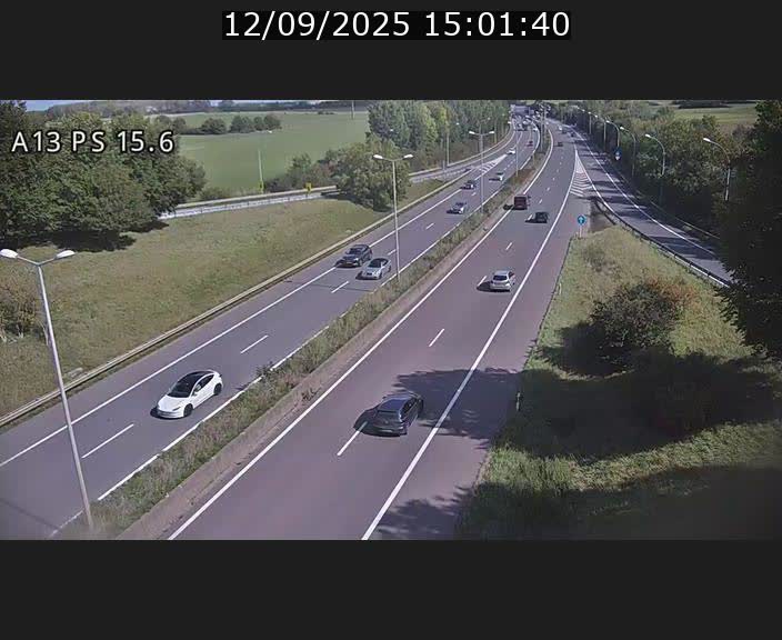 Traffic live webcam Luxembourg Kayl - A13 direction Dudelange - BK 15.6