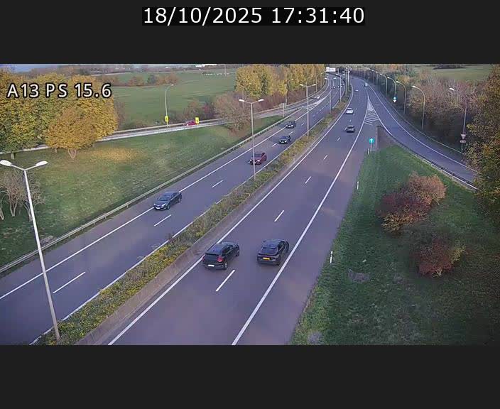 Traffic live webcam Luxembourg Kayl - A13 direction Dudelange - BK 15.6