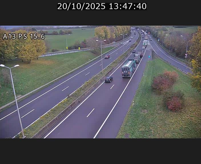Traffic live webcam Luxembourg Kayl - A13 direction Dudelange - BK 15.6