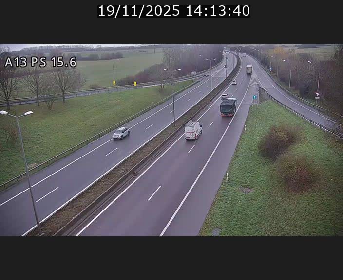 Traffic live webcam Luxembourg Kayl - A13 direction Dudelange - BK 15.6