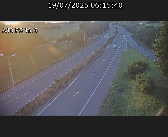 Traffic live webcam Luxembourg Kayl - A13 direction Dudelange - BK 15.6